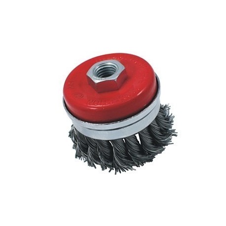 brosse rotative poils torsadés en acier