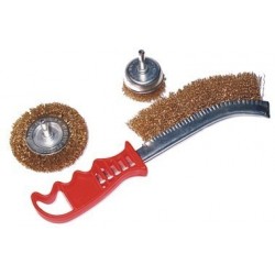 Set 3 brosses métalliques